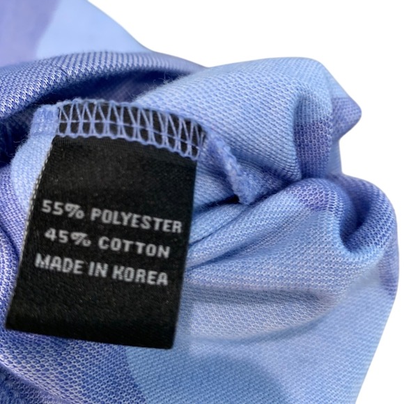 Turtleson Mens Striped 1/4 Zip Pullover 12‎ Oaks Golf Shirt Medium Blue - Picture 6 of 11